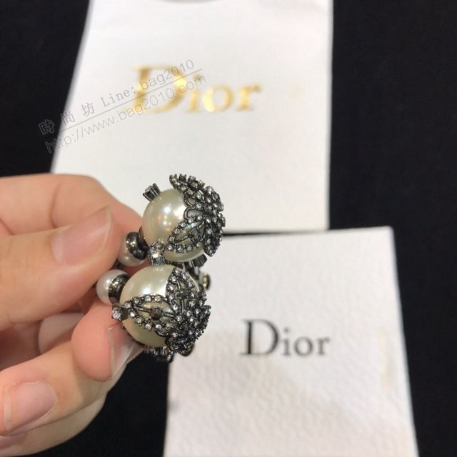 DIOR飾品 迪奧古銅黑鑽耳釘 耳環  zgbq1086